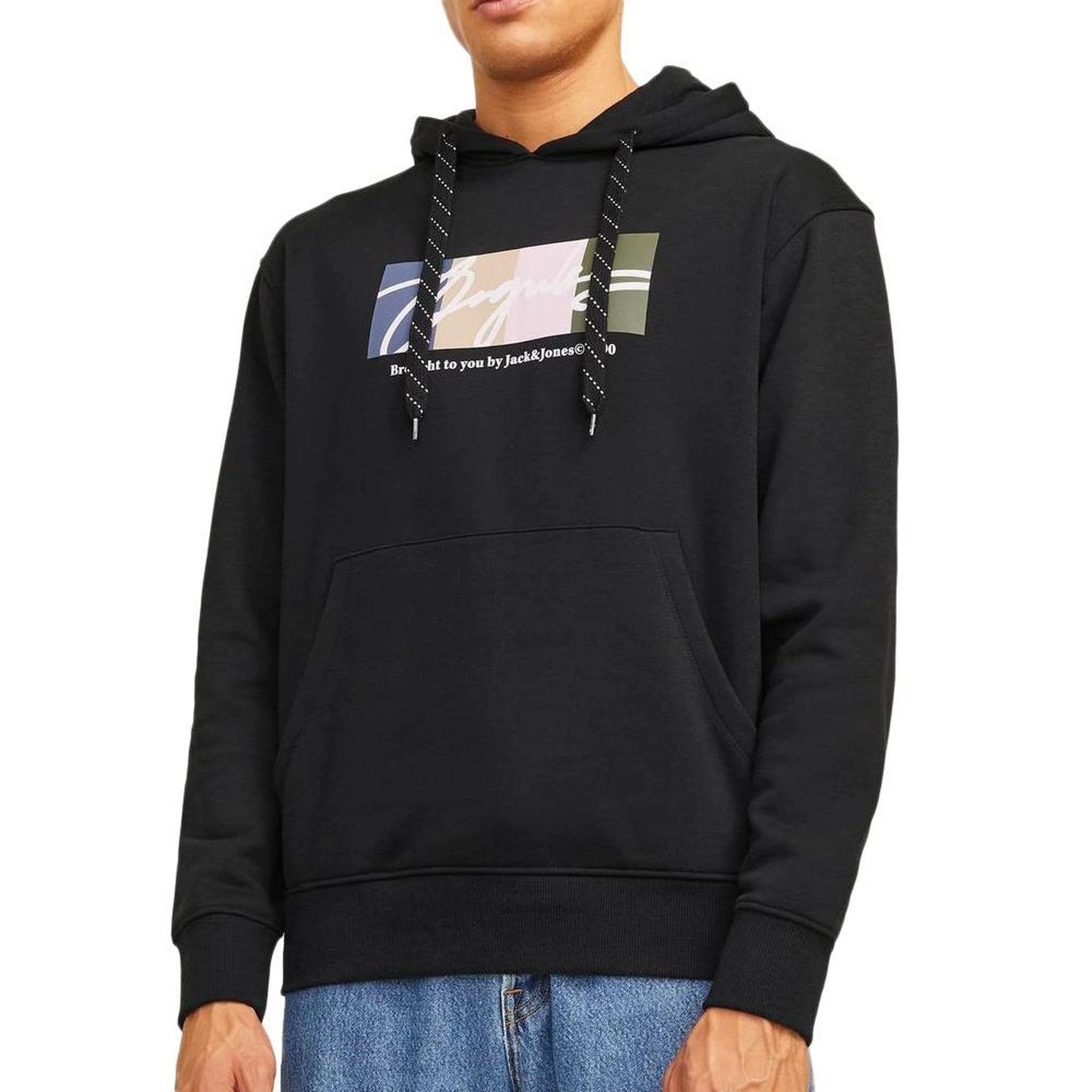 Jack & Jones Sweat Noir Homme Jack & Jones Block Sweat. Coloris disponibles : Noir