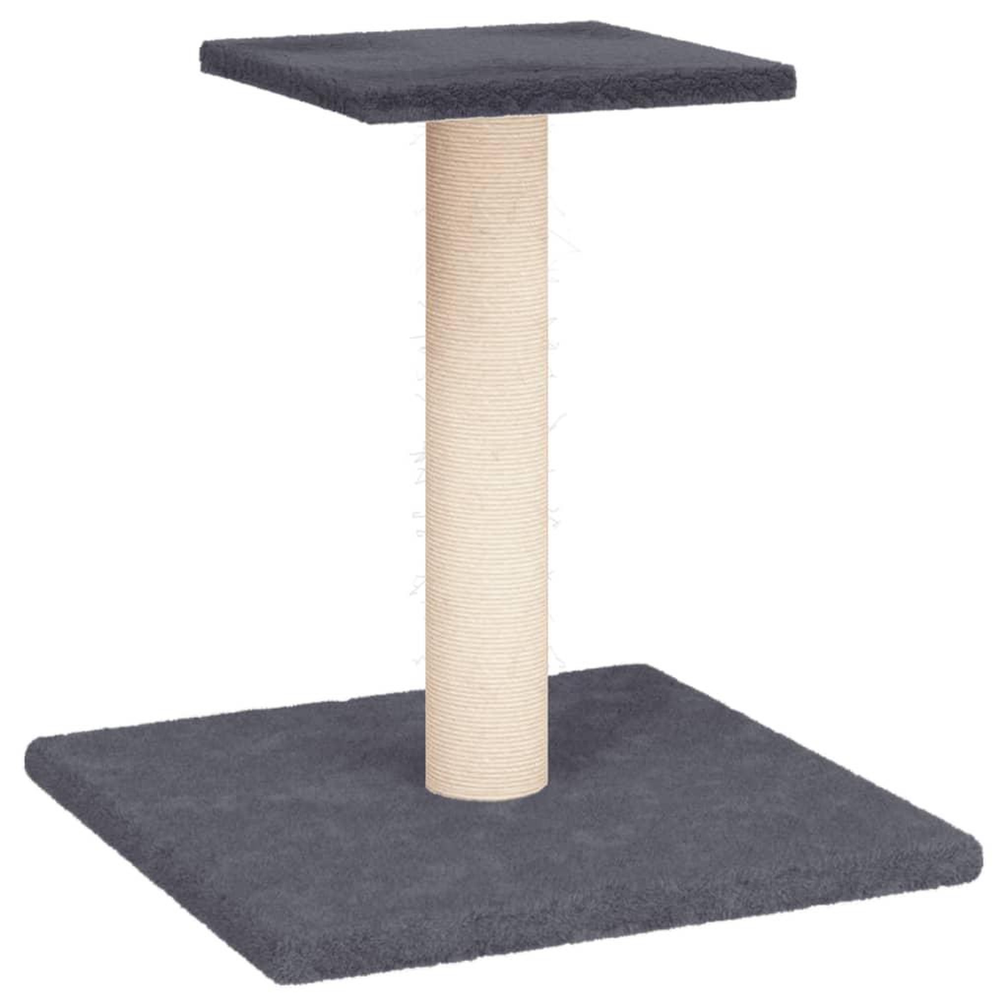 Voir la diapositive 2 : VIDAXL Arbre a chat avec plate-forme gris fonce 38 cm