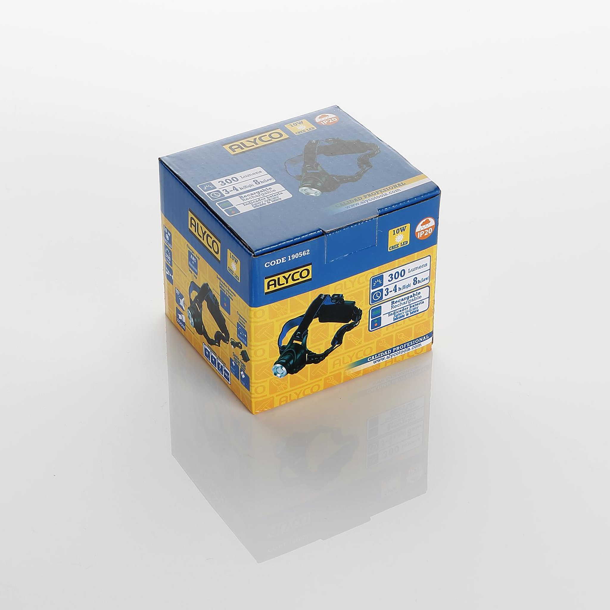 Voir la diapositive 2 : ALYCO Lampe frontale LED rechargeable 10 W 10 W 10 W