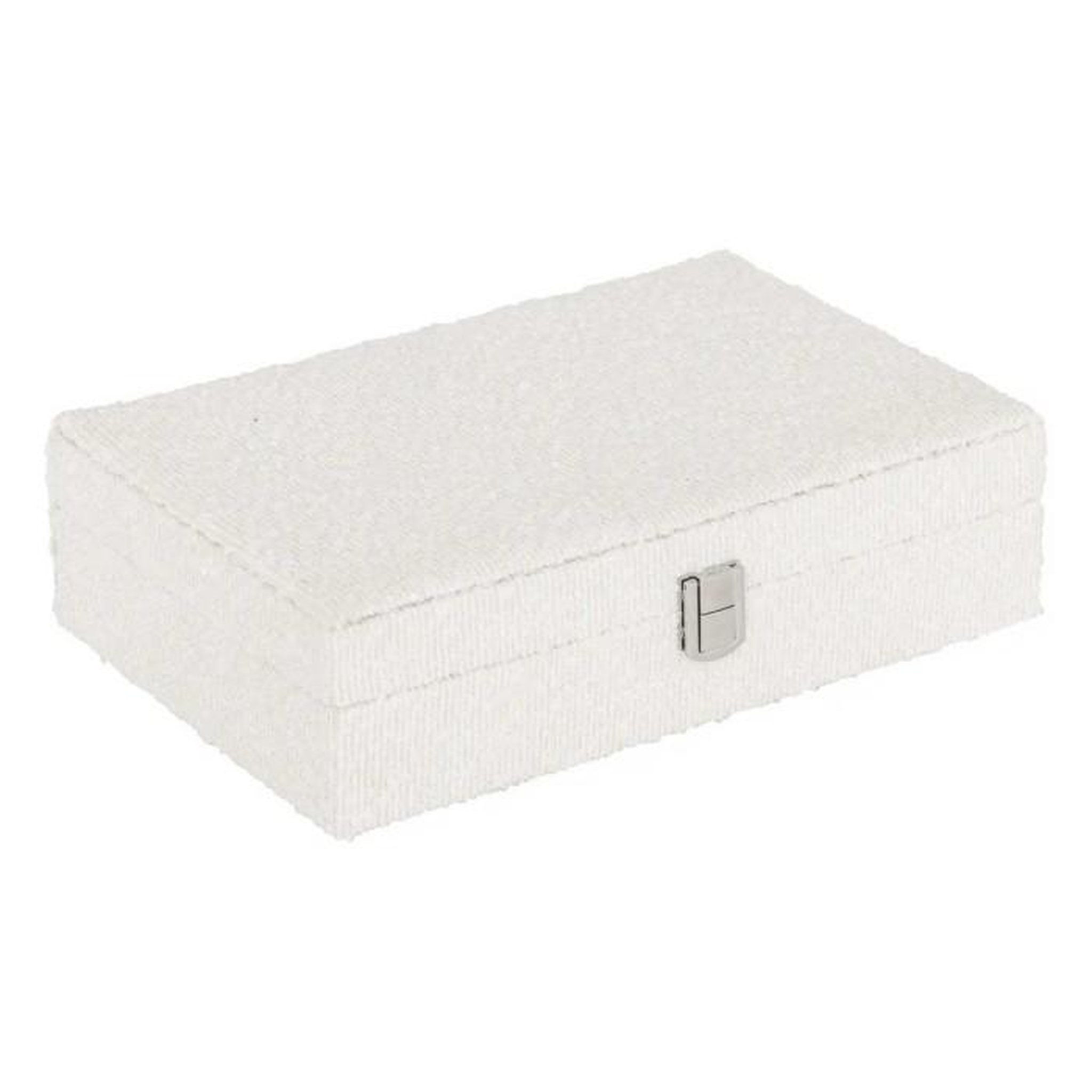 ATMOSPHERA Boîte à Bijoux Bouclette  Loe  28cm Blanc