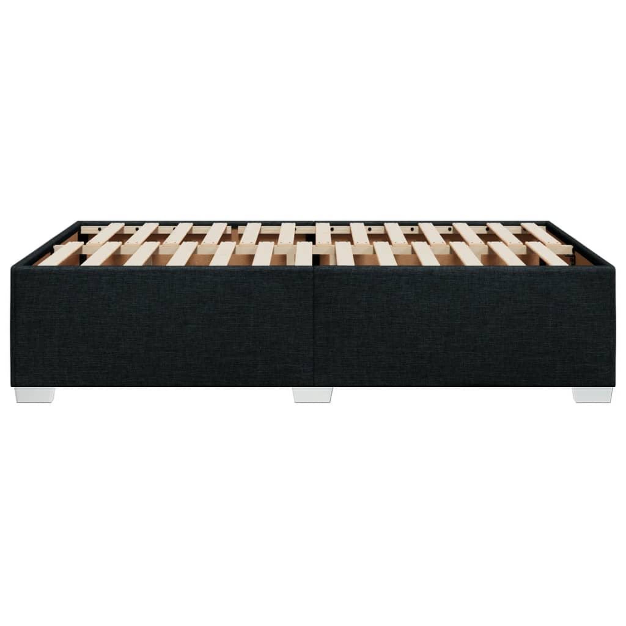 Voir la diapositive 5 : VIDAXL Cadre de lit sans matelas noir 120x200 cm tissu