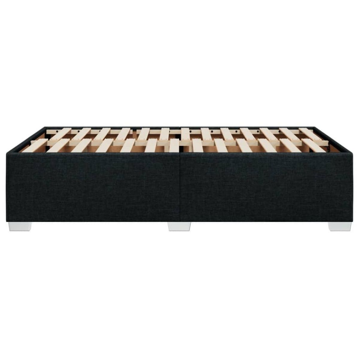 VIDAXL Cadre de lit sans matelas noir 120x200 cm tissu