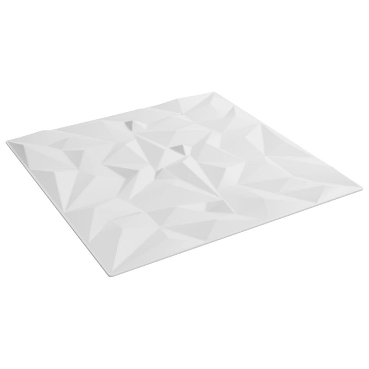VIDAXL Panneaux muraux 24 pcs blanc 50x50 cm XPS 6 m^2 amethyste