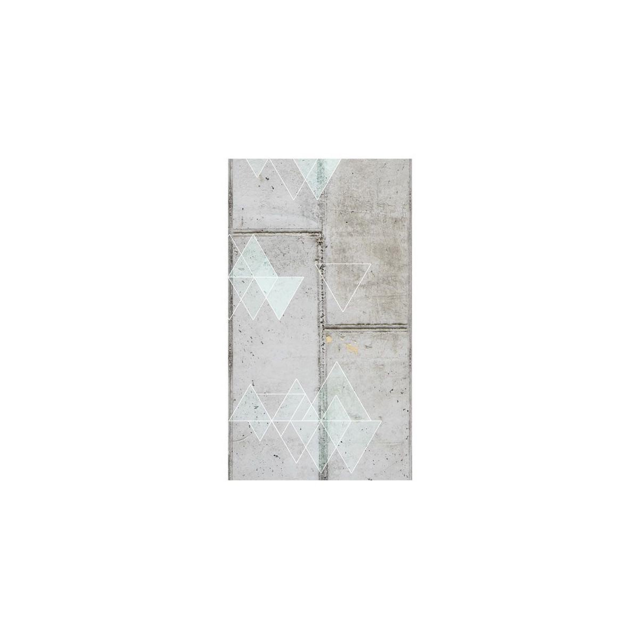 Voir la diapositive 2 : Paris Prix Papier peint  concrete & triangles  50x1000cm