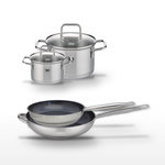 ELO Lot Poêles 28/32cm & Faitouts 14/20cm Elo Profi Therm Platinum