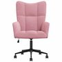 Voir la diapositive 3 : VIDAXL Chaise de relaxation Rose Velours