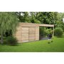 SOLID SUPERIA Chalet de jardin bois - Autoclavé - Avec terrasse - 5,37m² - PULZANO