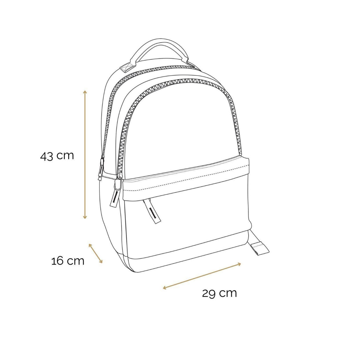 Bagtrotter BAGTROTTER Sac à dos 2 compartiments Offshore Beige Van & Surf