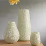 Paris Prix Vase Mosaïque en Verre  Mira  36cm Blanc & Vert