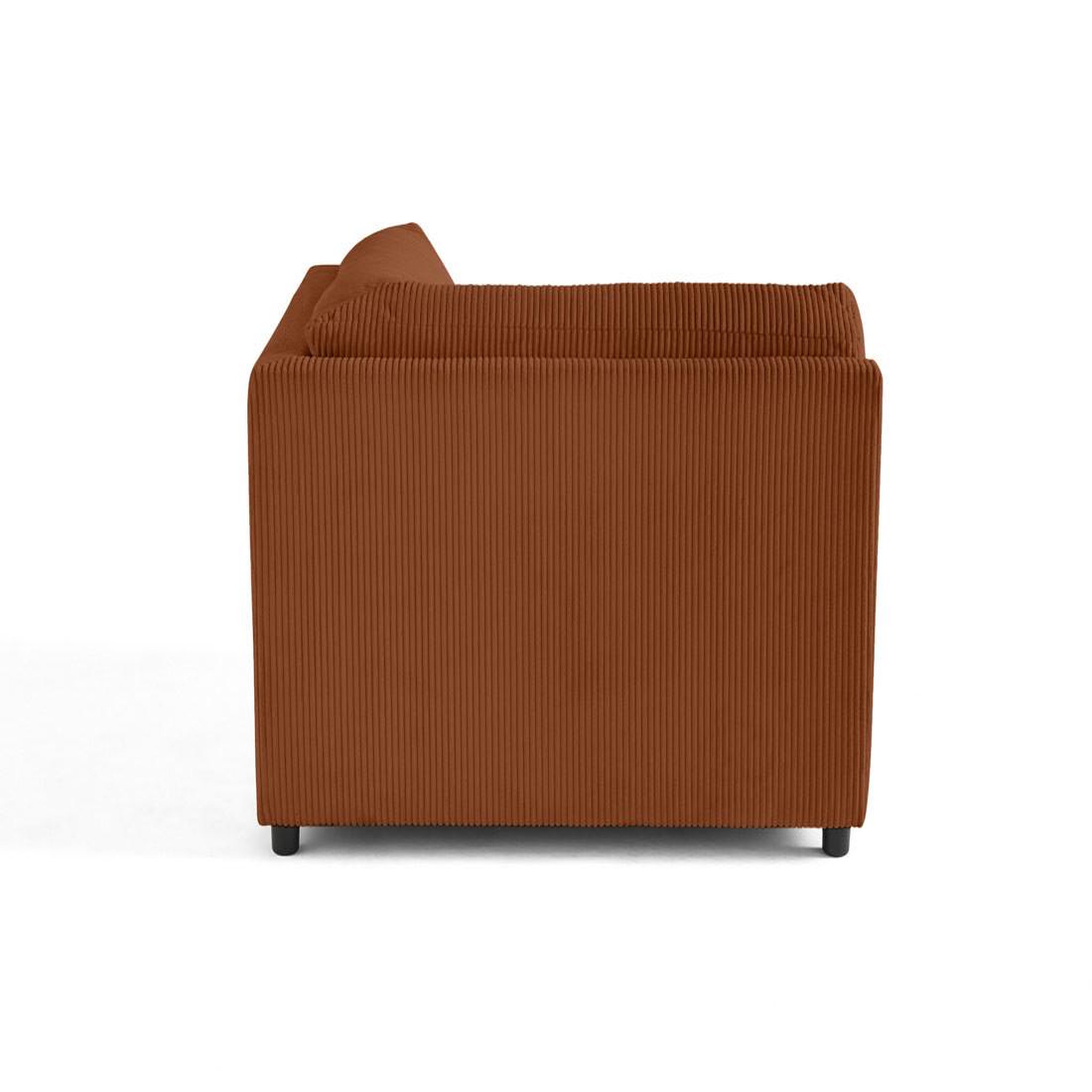 Voir la diapositive 3 : BEST MOBILIER Garance - module d'assise d'angle réversible - en velours côtelé