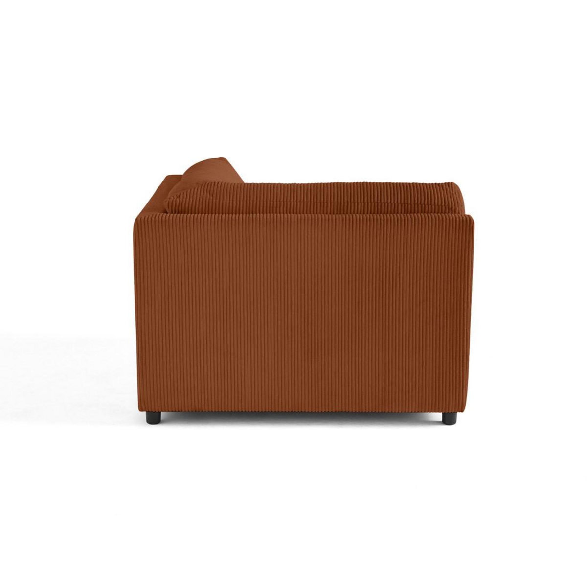 LISA DESIGN Garance - module d'assise d'angle réversible - en velours côtelé