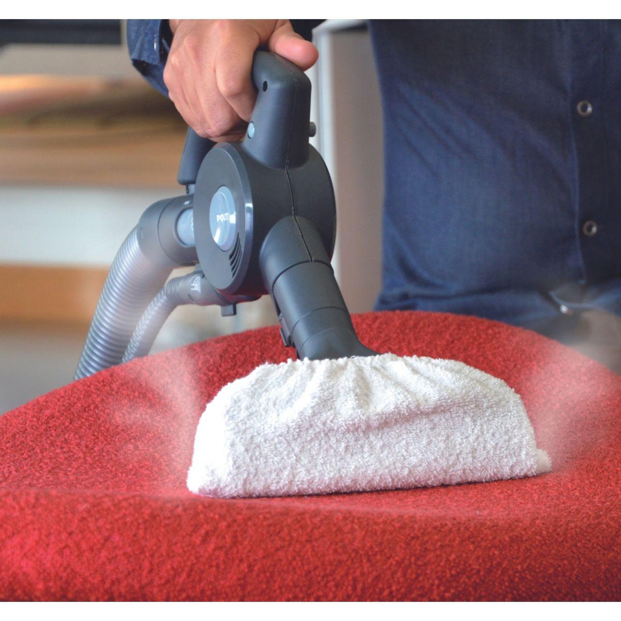 Voir la diapositive 2 : POLTI Lingettes et serpillères 2 bonnettes mini brosse paeu0289 aspirateur unico