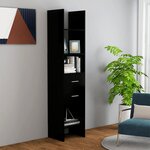 VIDAXL Bibliotheque Noir 40x35x180 cm Bois d'ingenierie
