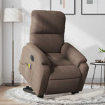 VIDAXL Fauteuil inclinable de massage electrique marron