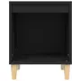 VIDAXL Table de chevet Noir 40x35x50 cm Bois d'ingenierie