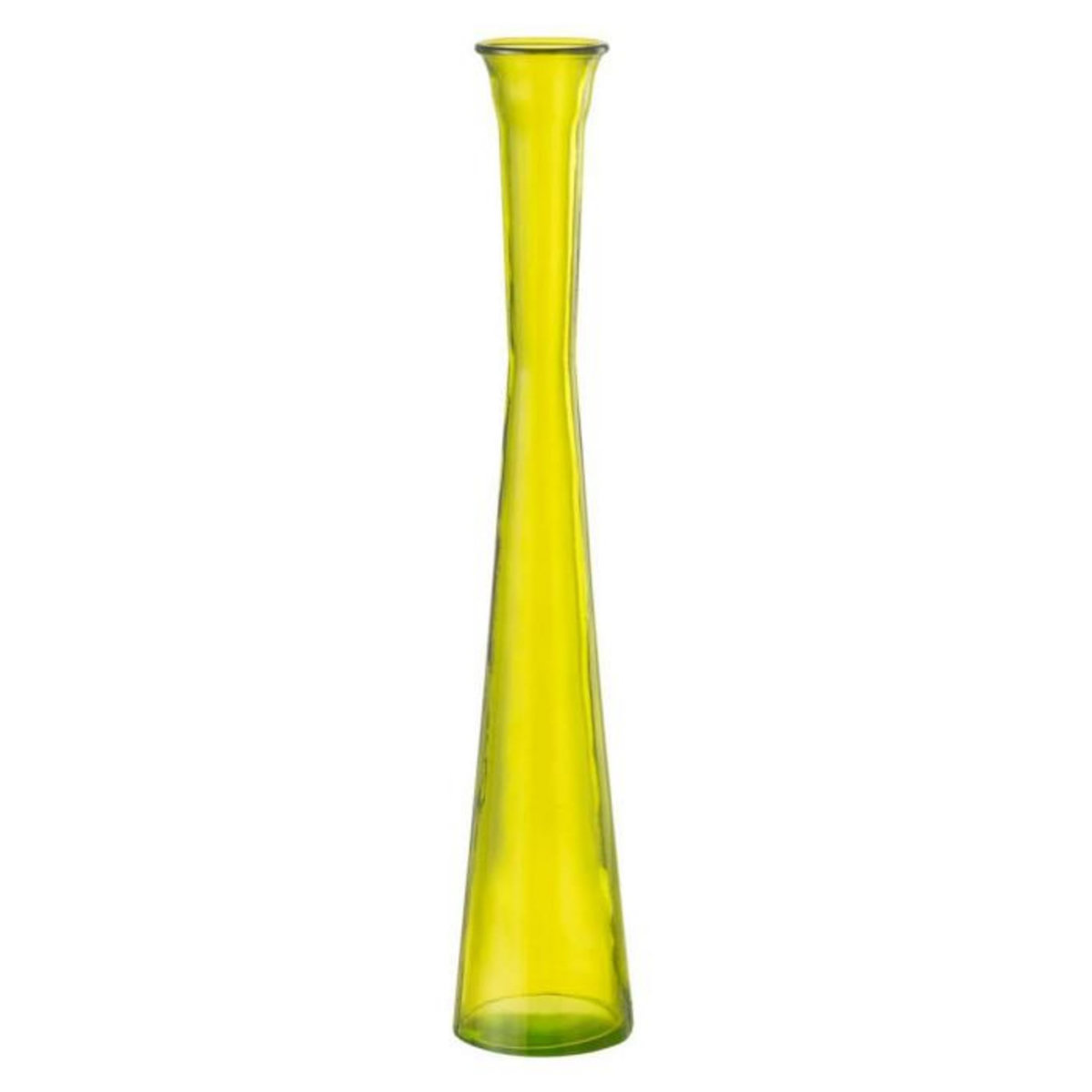 Paris Prix Vase Tube en Verre  Stripe  51cm Jaune