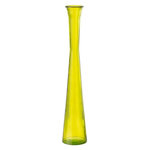 Paris Prix Vase Tube en Verre  Stripe  51cm Jaune