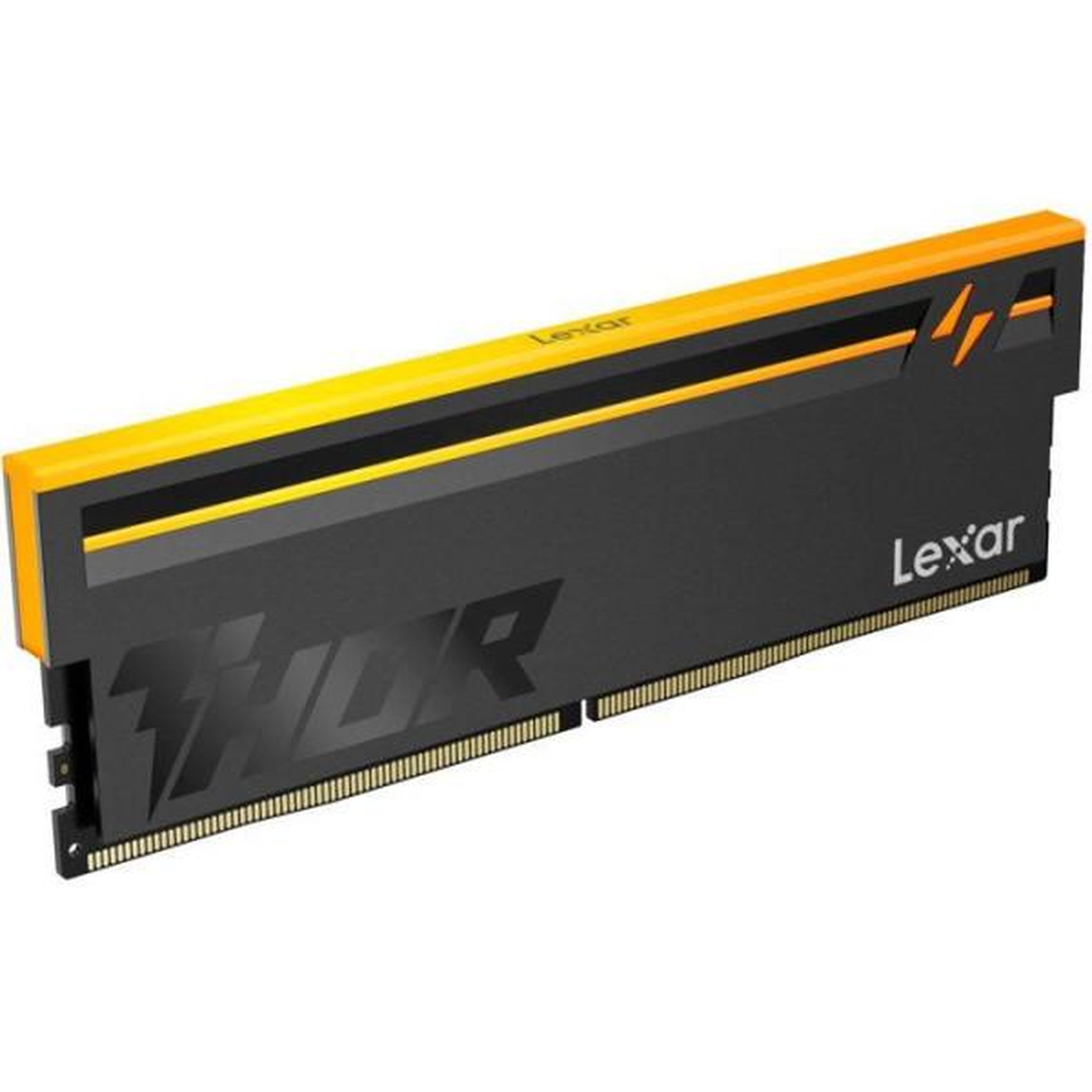 Voir la diapositive 3 : Lexar Barrette Mémoire - LEXAR THOR 2.0 - DDR5 6000 - CL36 1.3 V - 32 Go (2x 16 Go) - Dissipateur thermique + RGB - Noir