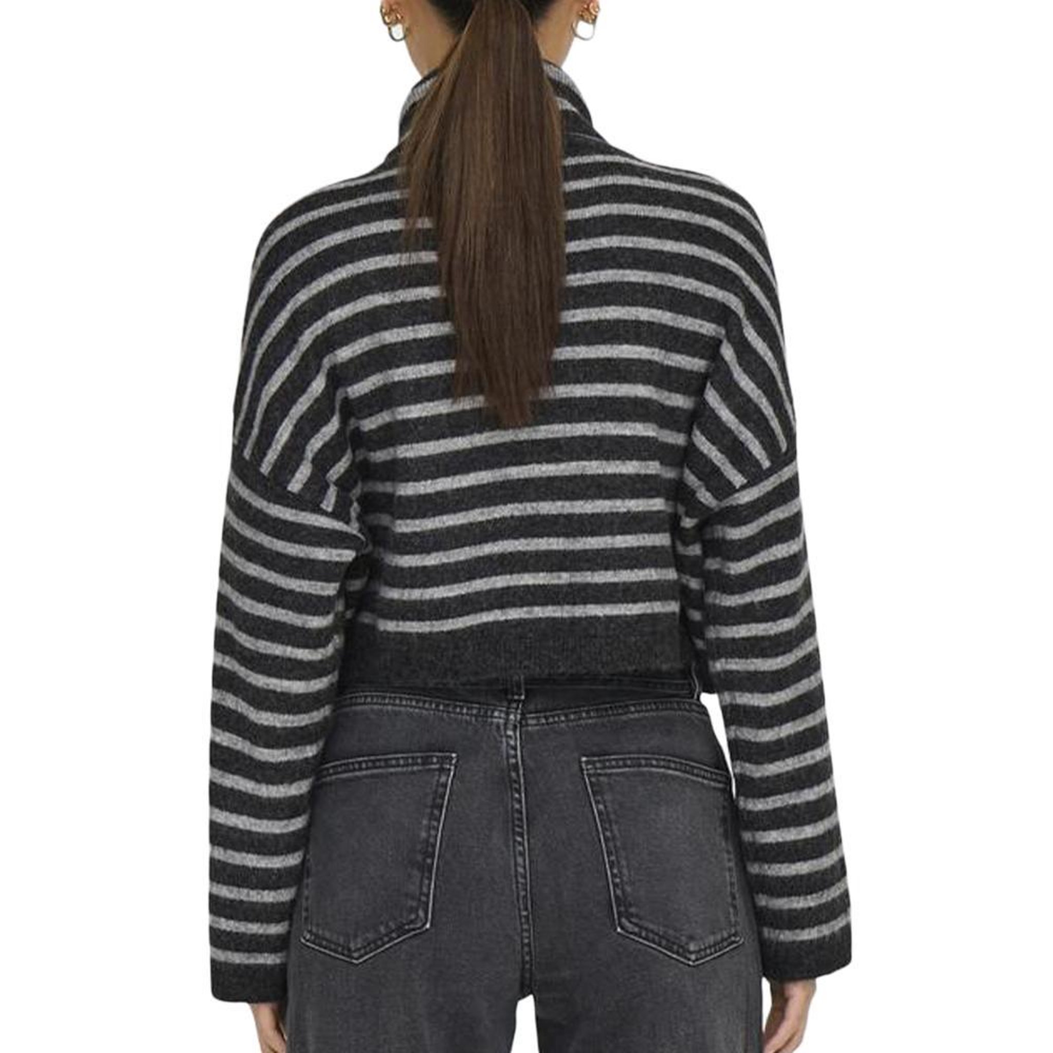 Voir la diapositive 2 : Only Pull Col roulé Noir/ Femme Only Talio