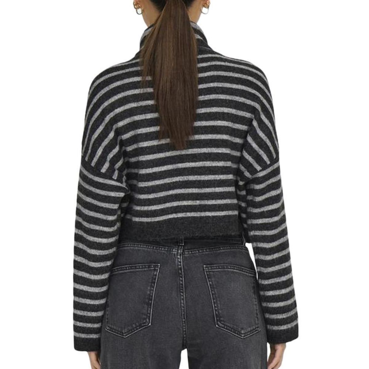 Only Pull Col roulé Noir/ Femme Only Talio