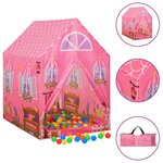 VIDAXL Tente de jeu pour enfants avec 250 balles Rose 69x94x104 cm