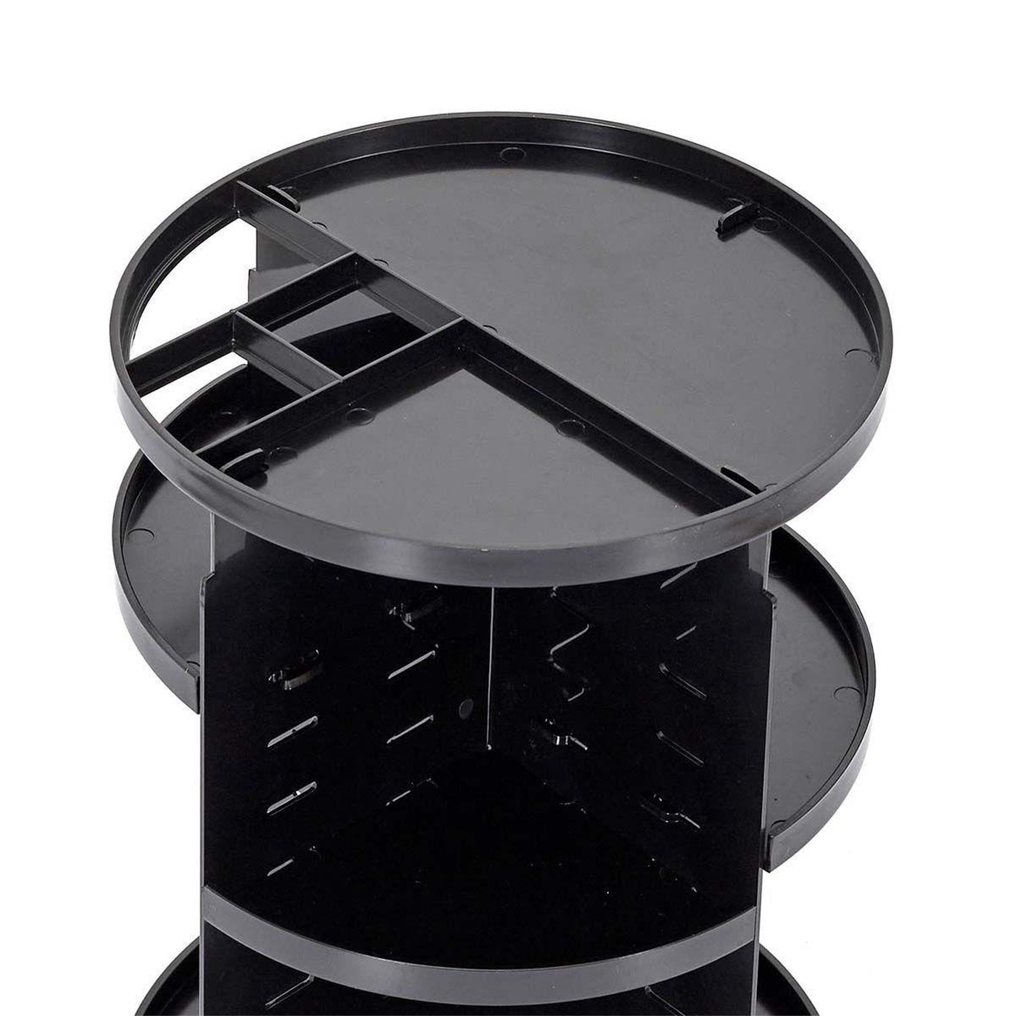 Voir la diapositive 3 : Cosmetic Club Carrousel de maquillage  rotation  30cm noir