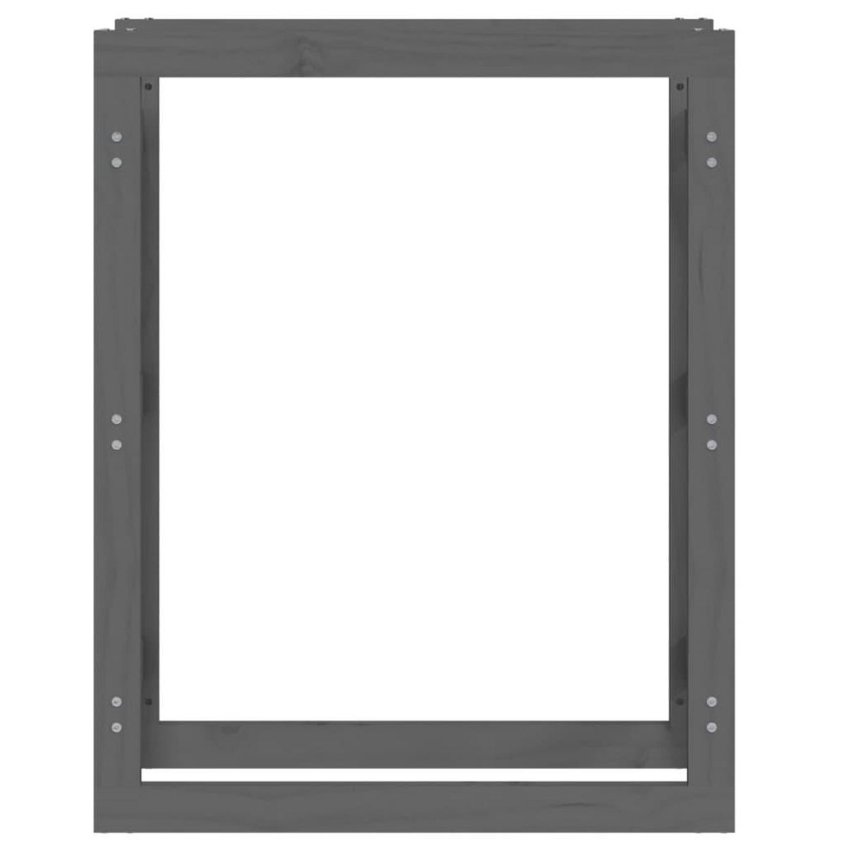 VIDAXL Support pour bois de chauffage Gris 80x25x100 cm Bois de pin