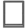 Voir la diapositive 5 : VIDAXL Support pour bois de chauffage Gris 80x25x100 cm Bois de pin