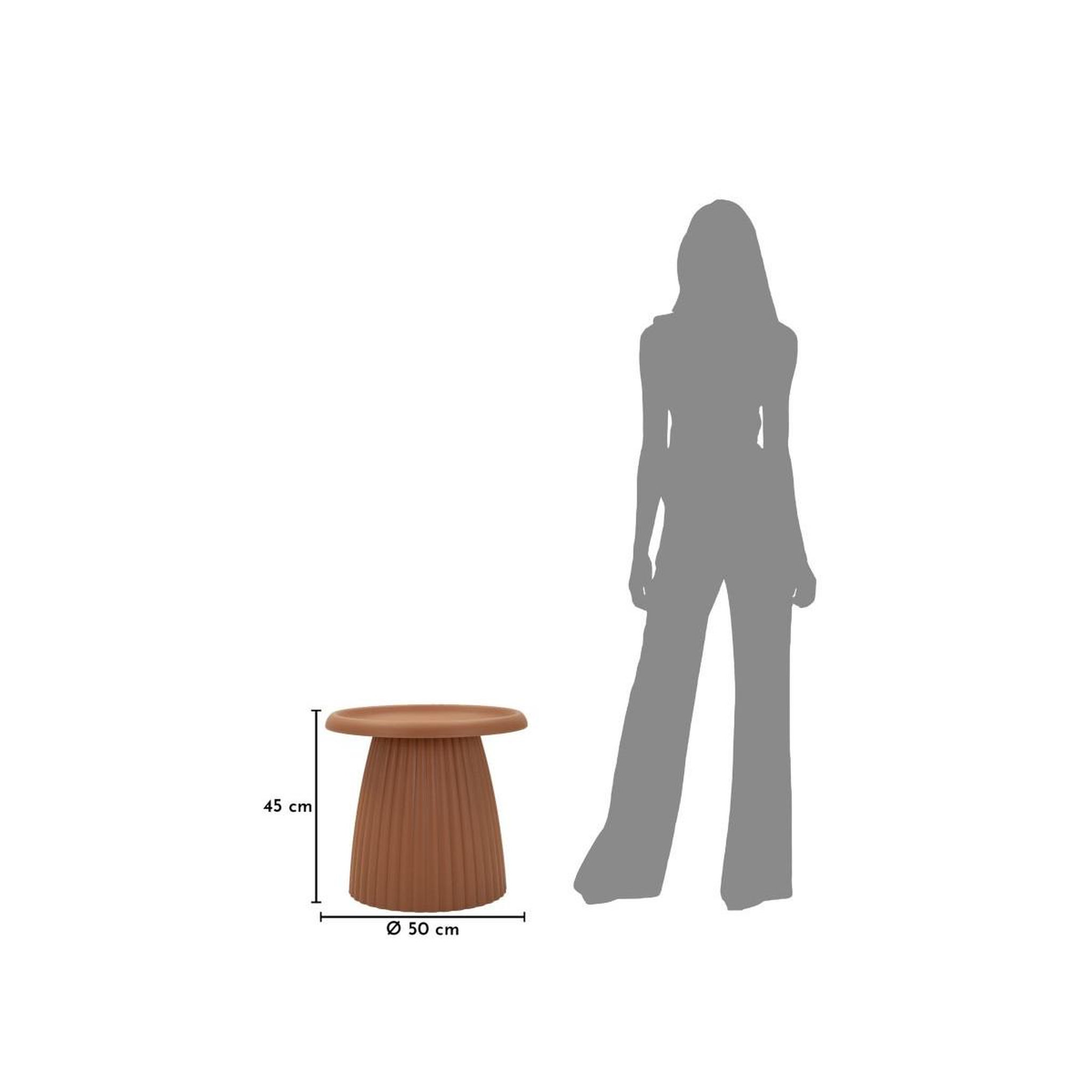 Voir la diapositive 6 : Paris Prix Table d'appoint rainurée  geax  50cm rouge