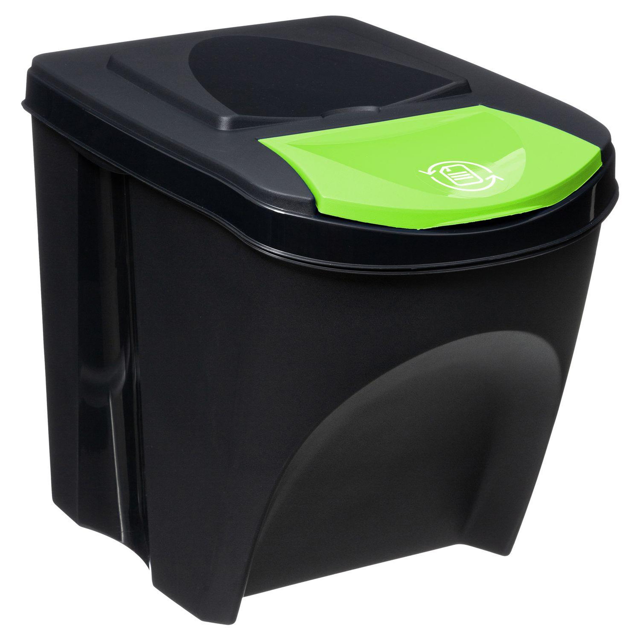 Voir la diapositive 2 : FIVE Lot de 3 Poubelles empilables pour le tri sélectif