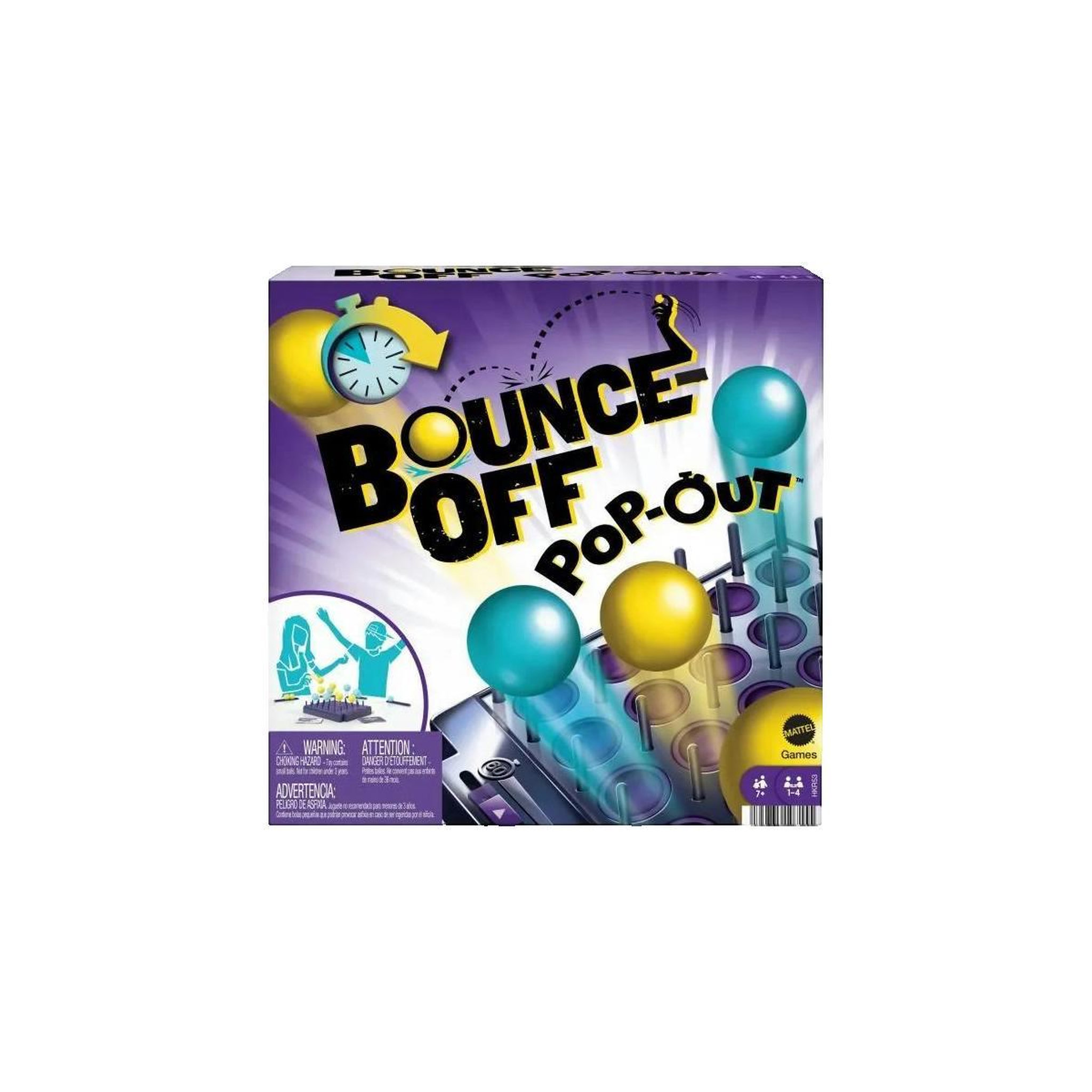 MATTEL Jeu de société Mattel Bounce-Off Pop-Out violet