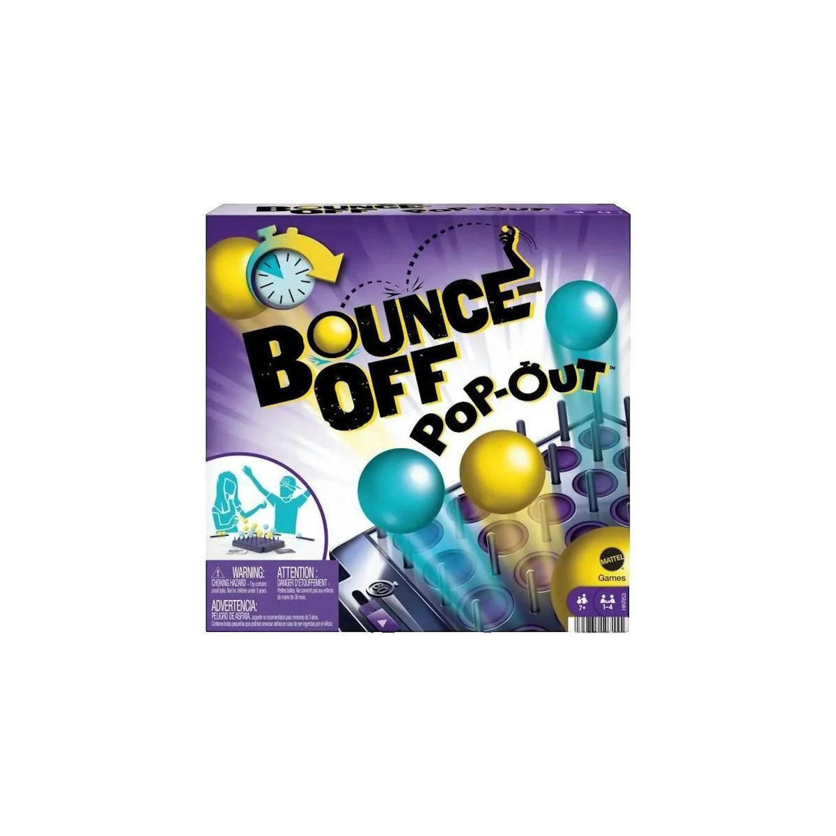 MATTEL Jeu de société Mattel Bounce-Off Pop-Out violet