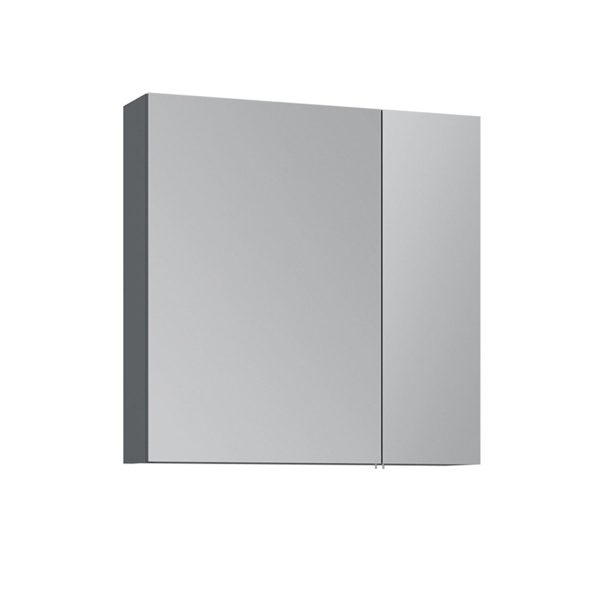 Habitat et Jardin Meuble Salle de Bain avec Miroir  Nuvola 60 v2  - 66 x 16 x 60 cm - Anthracite