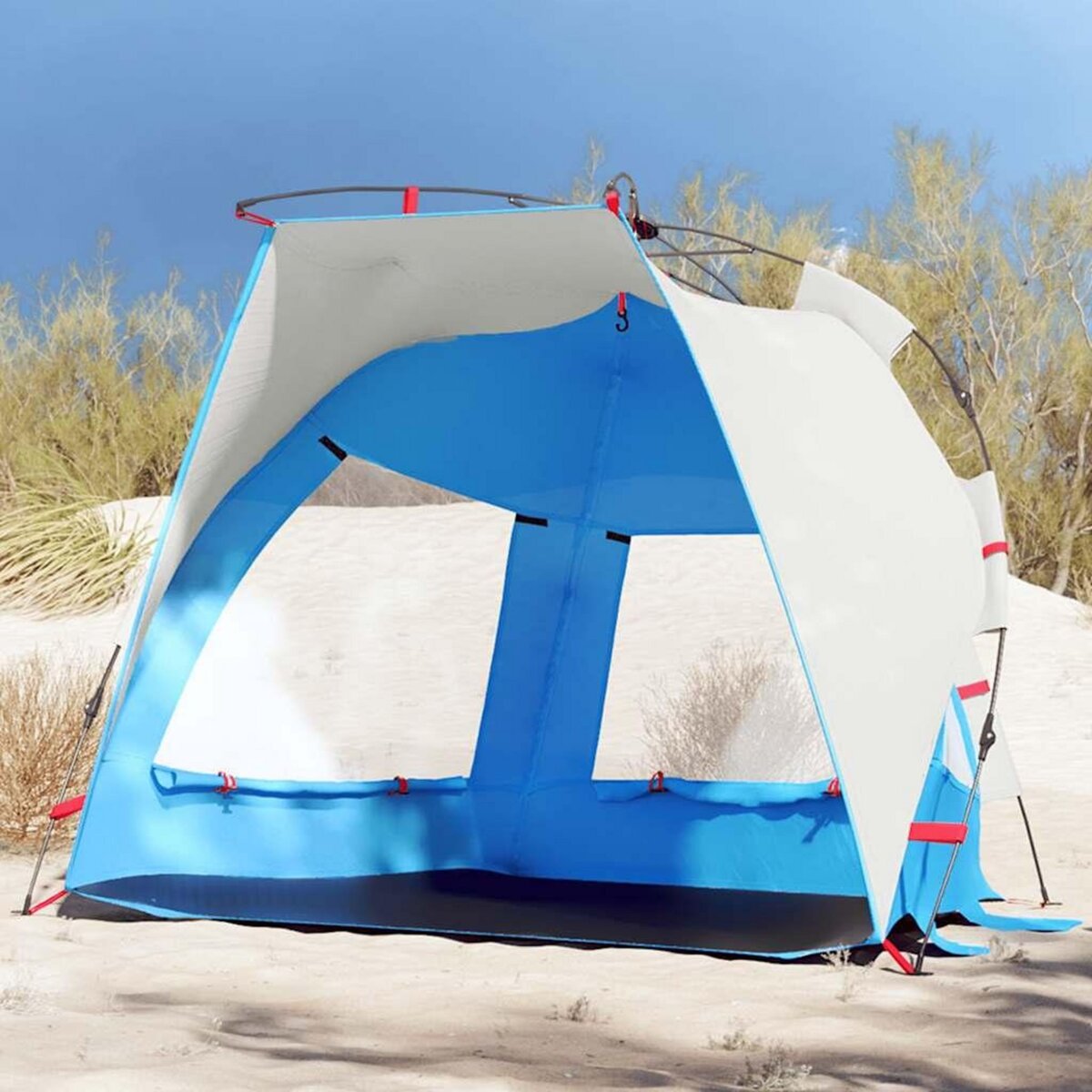 VIDAXL Tente de plage 2 personnes liberation rapide impermeable