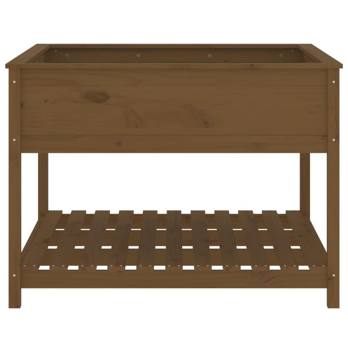 VIDAXL Jardiniere et etagere Marron miel 111,5x111,5x81 cm Bois de pin