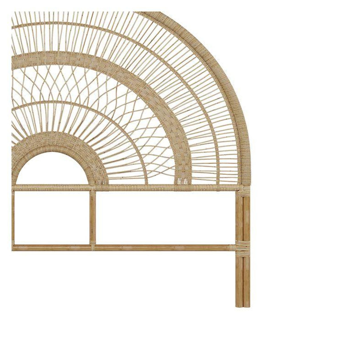 Rendez vous déco Tête de lit en rotin naturel 140 cm - Astéria