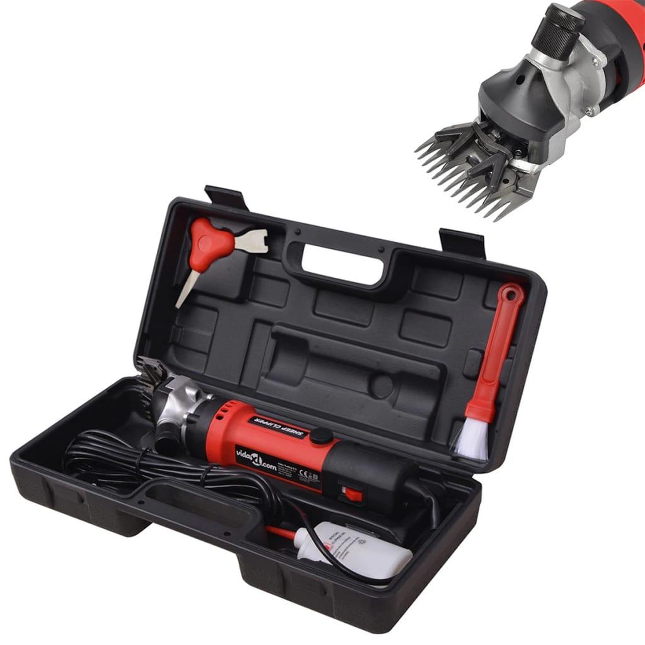 Voir la diapositive 1 : VIDAXL Ensemble de tondeuse a mouton 7 pcs 550 W