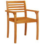 Voir la diapositive 2 : VIDAXL Chaises de jardin lot de 2 59x55x85 cm bois massif d'acacia