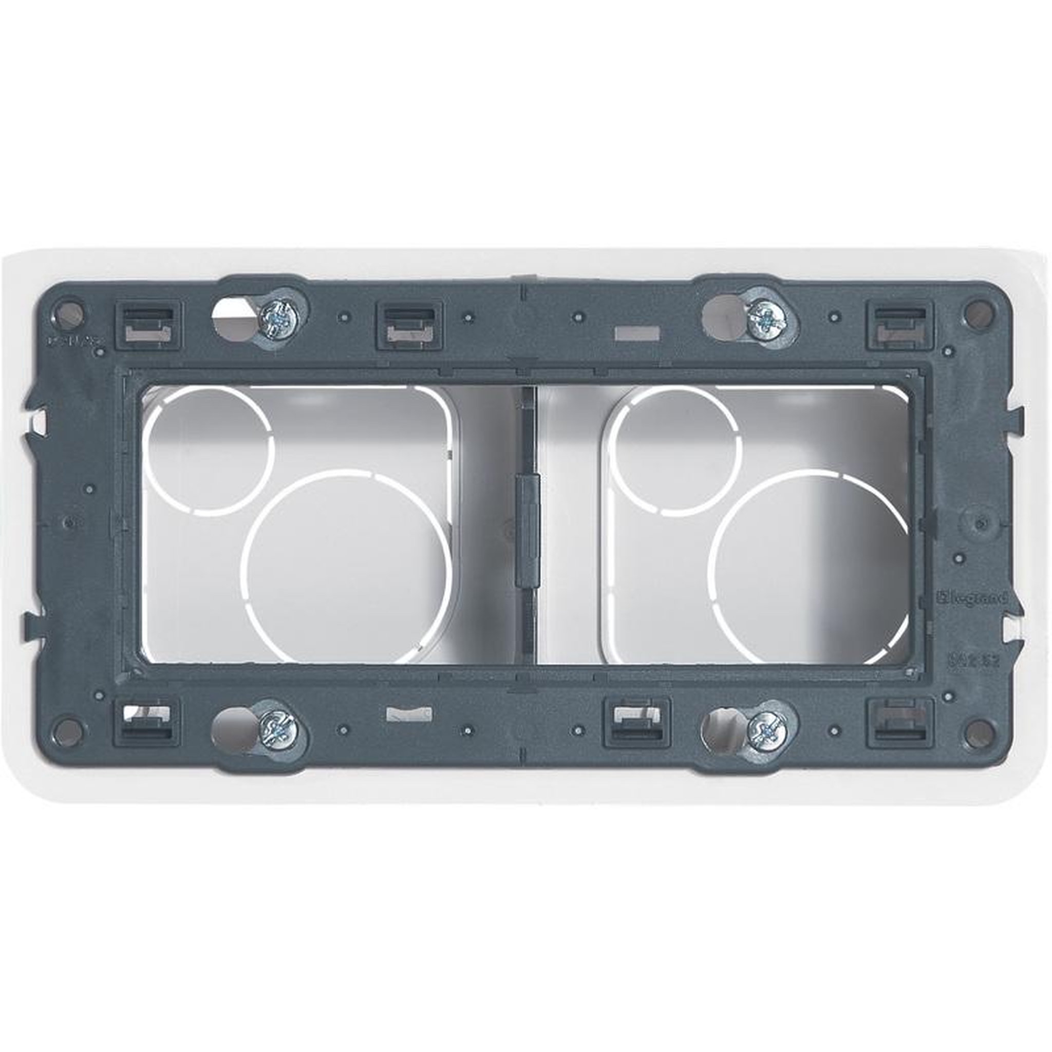 Legrand Mosaic cadre programme 4 modules profondeur 40mm horizontal