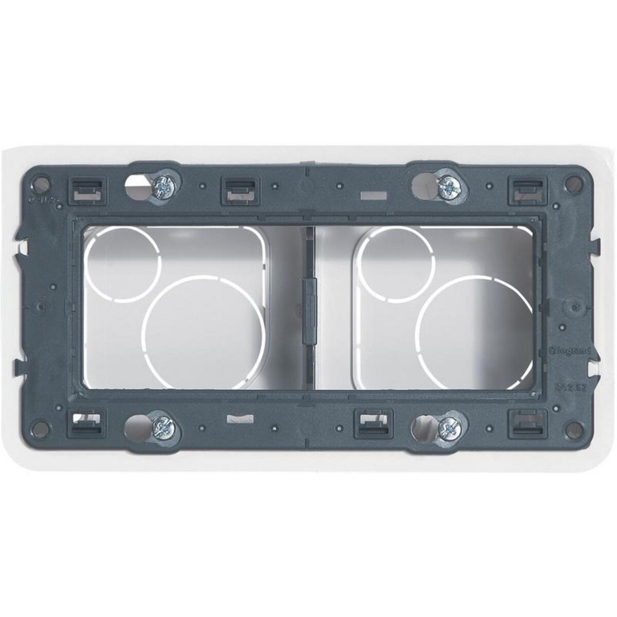 Legrand Mosaic cadre programme 4 modules profondeur 40mm horizontal