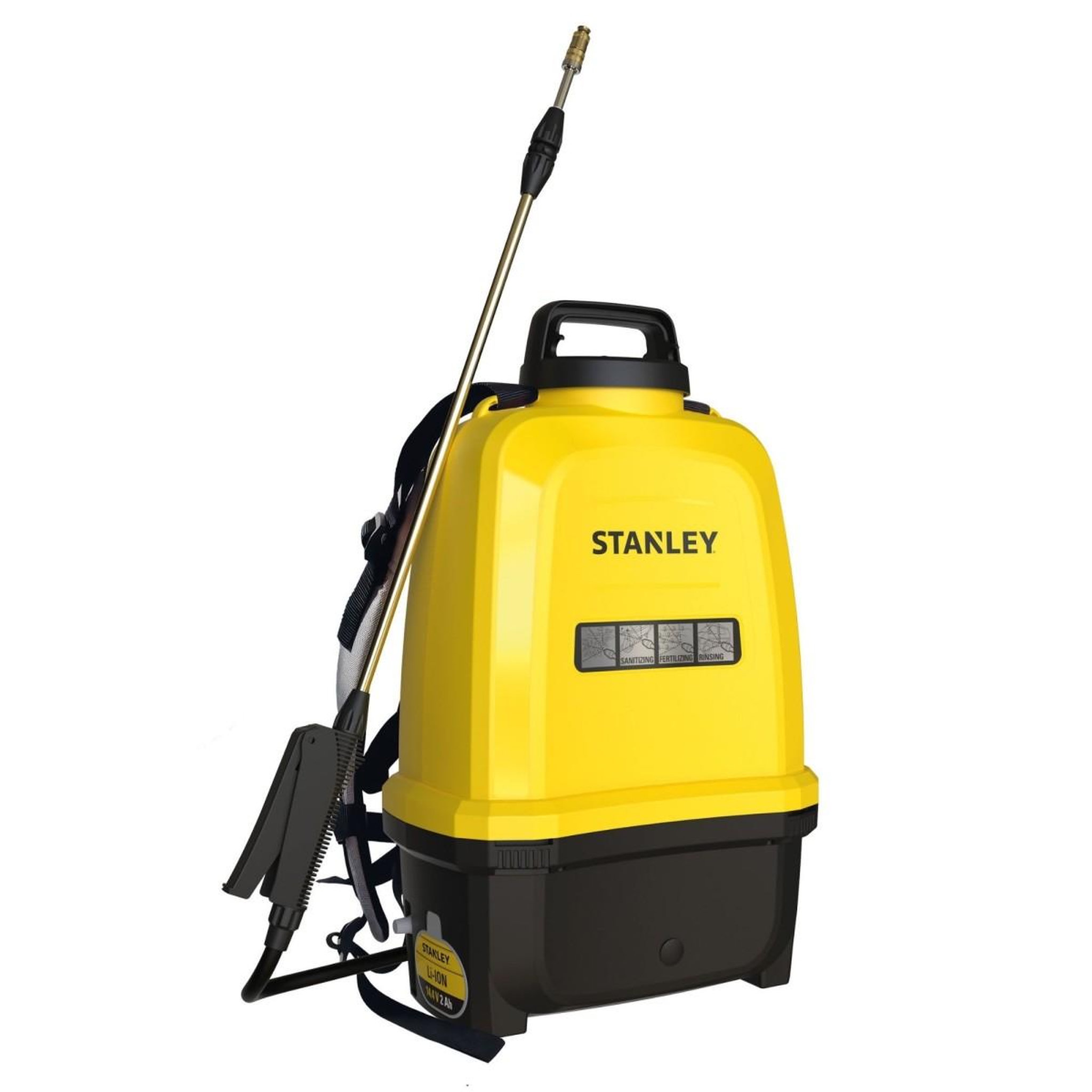 Stanley Pulvérisateur electrique 16l, batterie lithium 14.4 v / 2.0 ah - pulvérisateur jardin végétaux + lance télescopique stanley