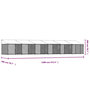 Voir la diapositive 6 : VIDAXL Cage pour chien avec toit/portes gris 12x2x2 m acier galvanise
