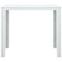 Voir la diapositive 3 : VIDAXL Table basse Blanc 78x78x74 cm PEHD Aspect de bois