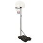Voir la diapositive 4 : VIDAXL Support de basket-ball Blanc 216-250 cm Polyethylene