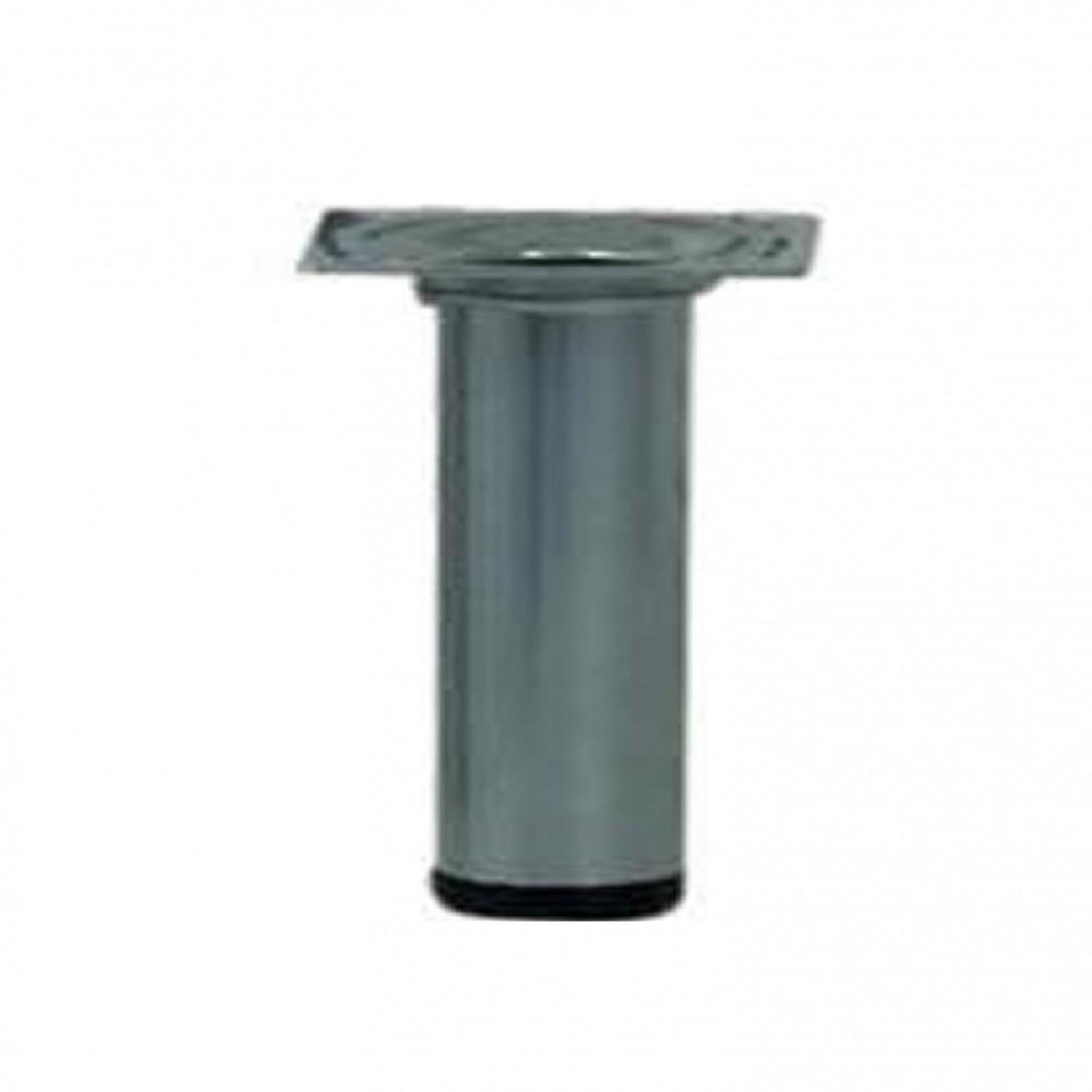 CENTRALE BRICO Pied de meuble cylindrique fixe acier époxy gris, 10 cm