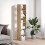 Voir la diapositive 3 : VIDAXL Bibliotheques 2 pcs empilable chene artisanal bois d'ingenierie