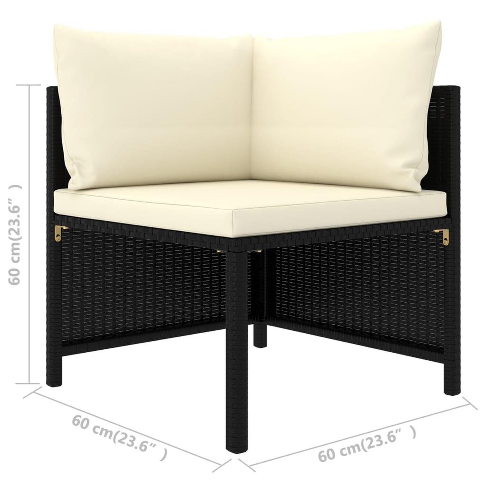 Voir la diapositive 6 : VIDAXL Salon de jardin 8 pcs avec coussins resine tressee noir