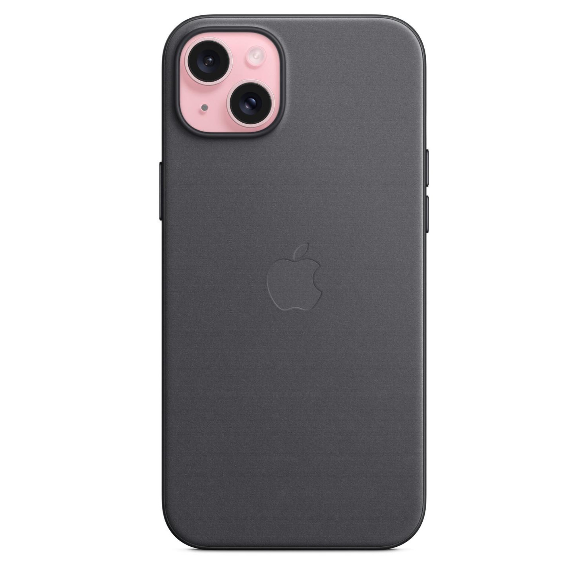 Voir la diapositive 3 : APPLE Coque iPhone 15 Plus MagSafe tissage fin Noir