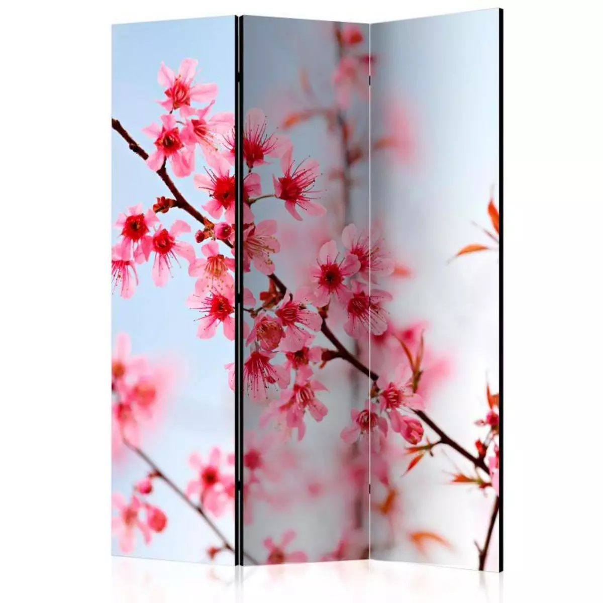 Paris Prix Paravent 3 Volets  Symbol of Japan Sakura Flowers  135x172cm
