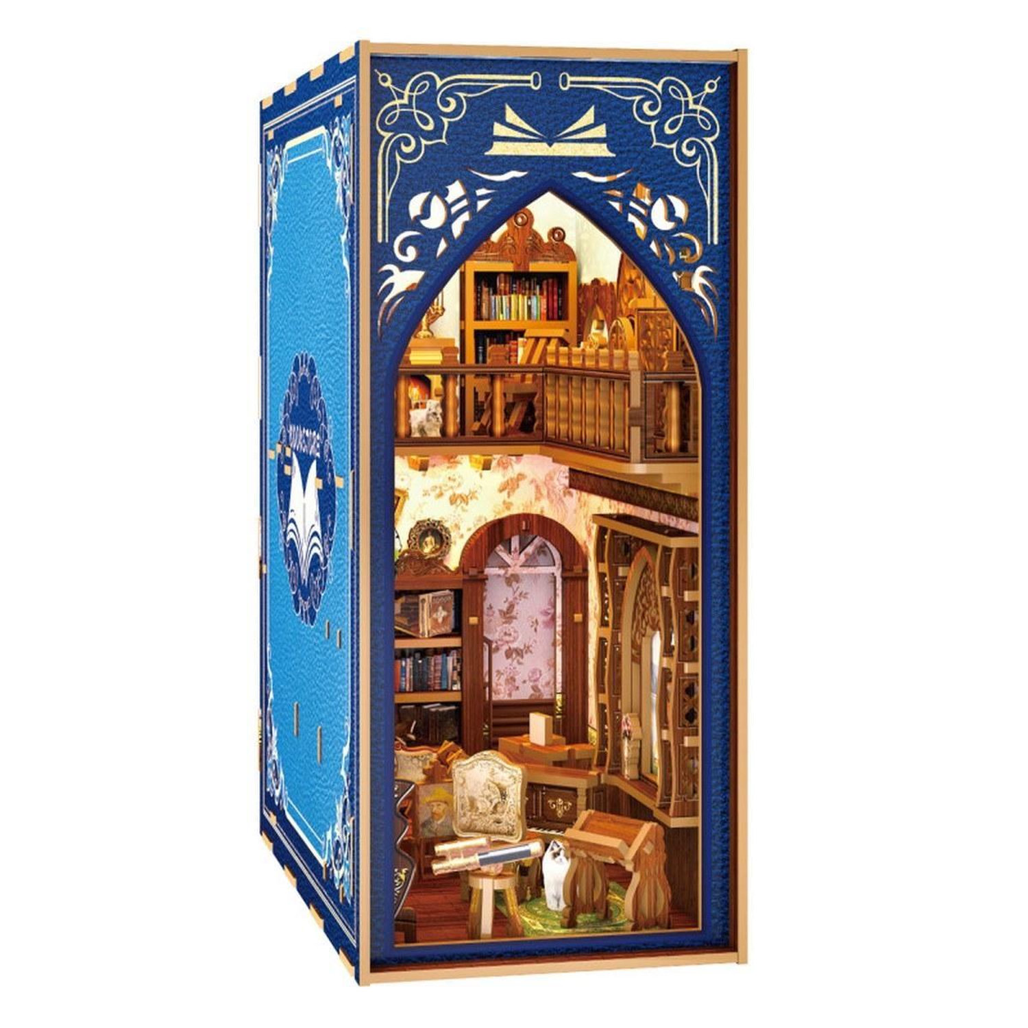 Kit Book Nook Greenslide Librairie Vintage 223 Pièces Led Bois - vue 2